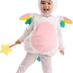 Spooktacular Creations Cute Lil’ Baby Unicorn Costume with Wings and Star Wand for Halloween Dress Up Party, Cosplay Party